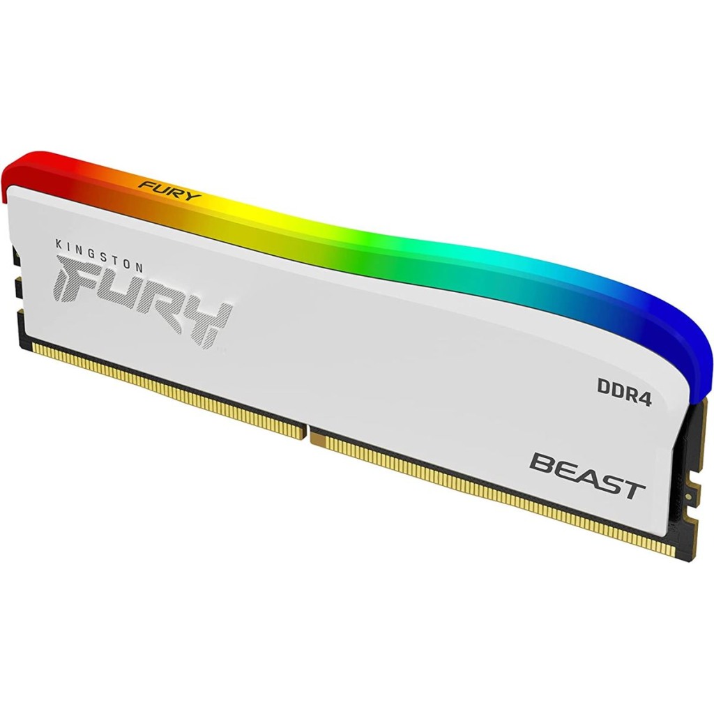 MEM DDR4 8GB 3200MHz Fury RGB White