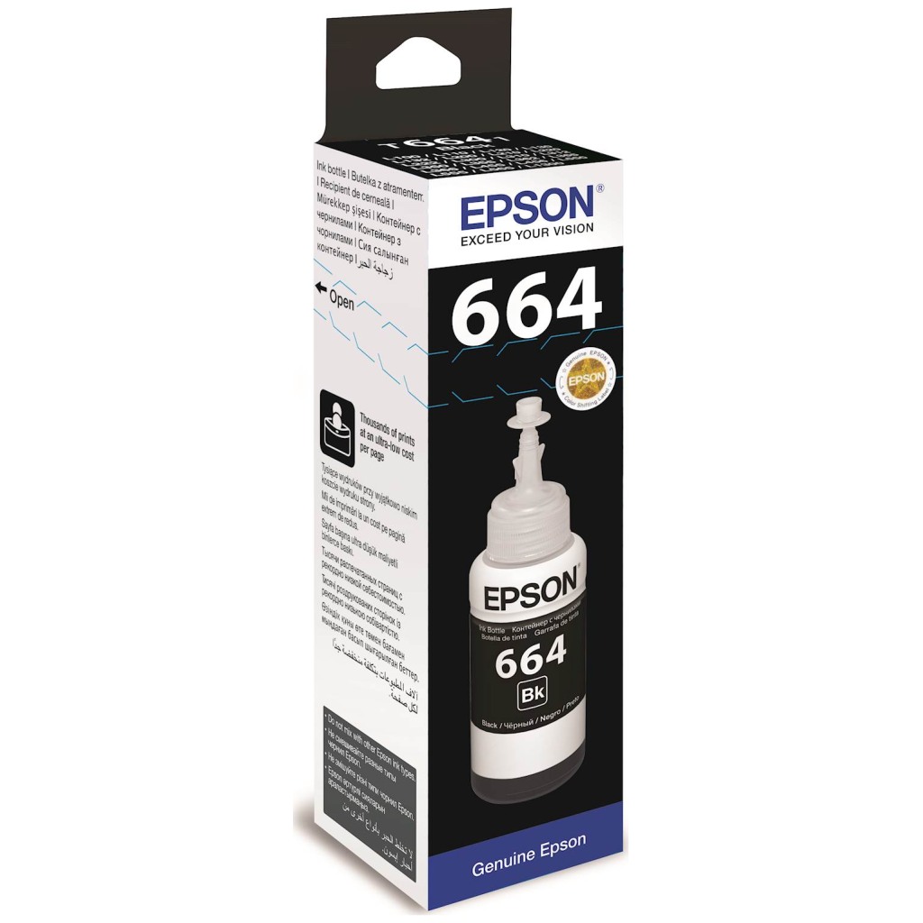 Tinta EPSON EcoTank ITS T6641 Black 70ml