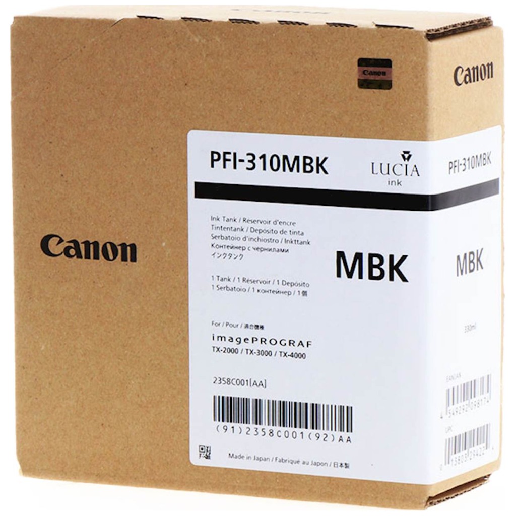 Tinta CANON PFI-310 Matte Black