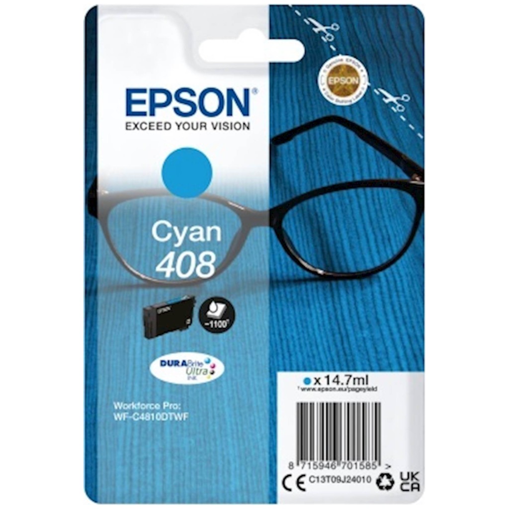 Tinta Epson DURABrite Ultra Spectacles 408/408L cy