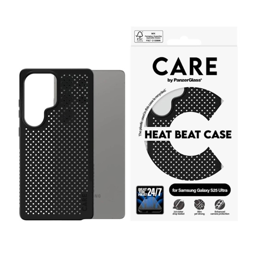 Zaštitni okvir Care S25 Ultra  HEAT BEAT Black