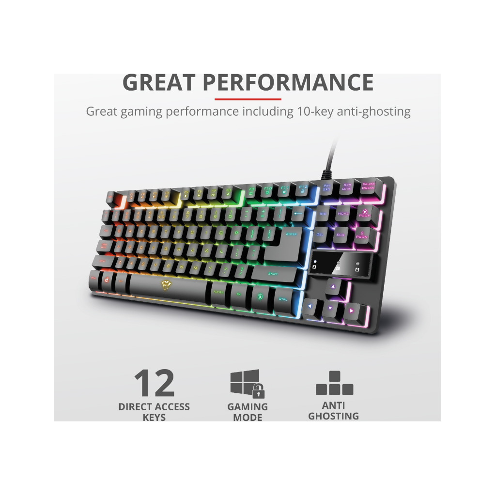 Trust GXT833 metal tastatura Thado TKL RGB - Image 2