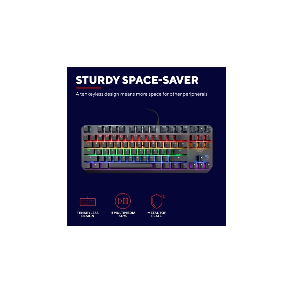 Trust GXT834  meh. tastatura TKL Callaz - Image 4