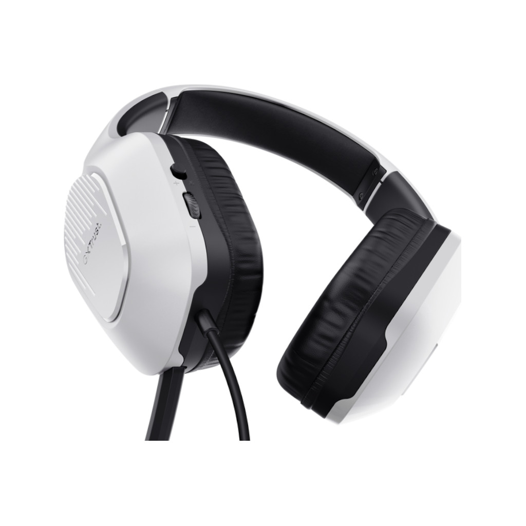 Trust GXT 415PS  ZIROX gamingslušalice, žičane, 3.5 mm, 120cm kabl,over-ear, bijele - Image 2