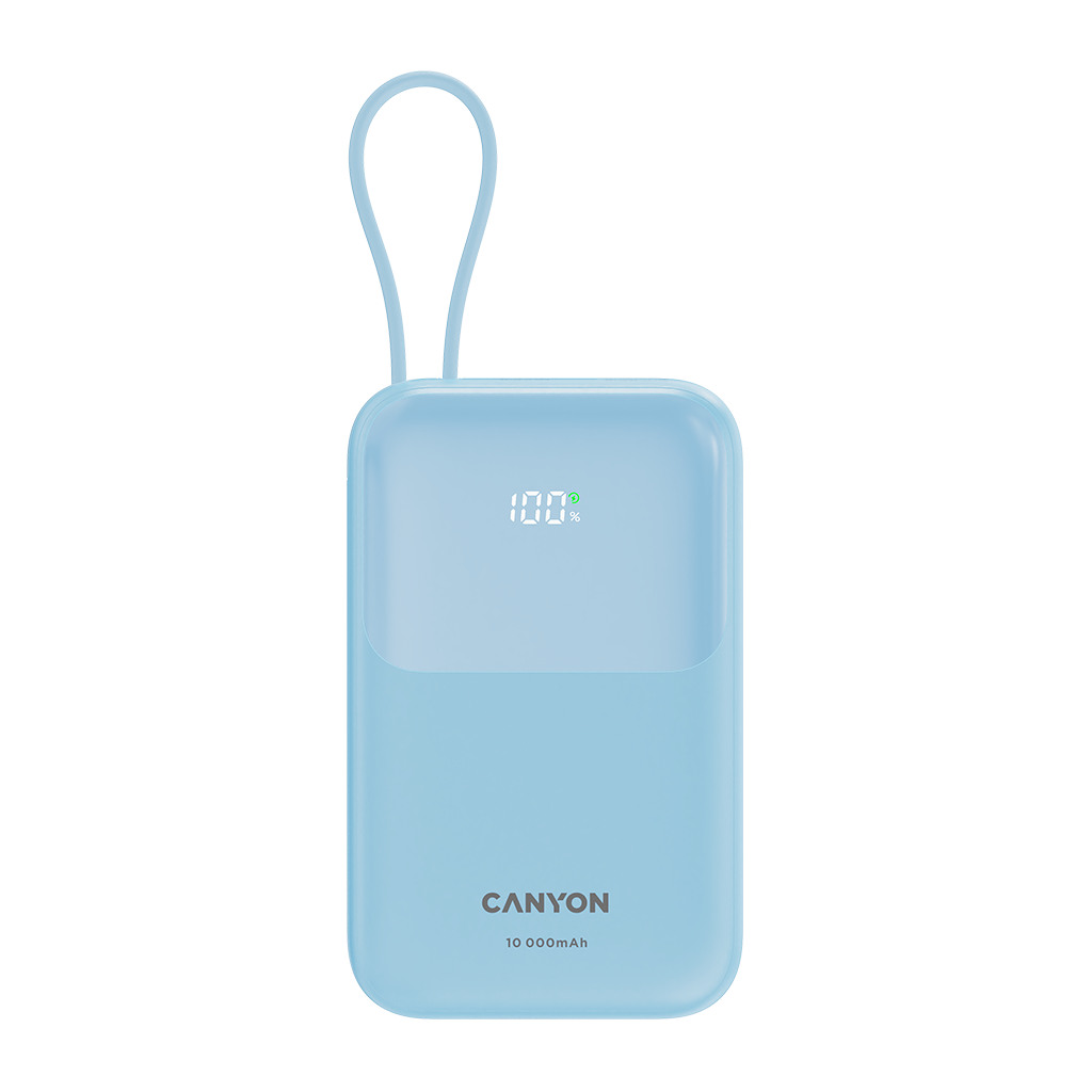 CANYON Prenosna Baterija OnPower 101 - 10000mAh, 22.5W Brzo Punjenje, Plava