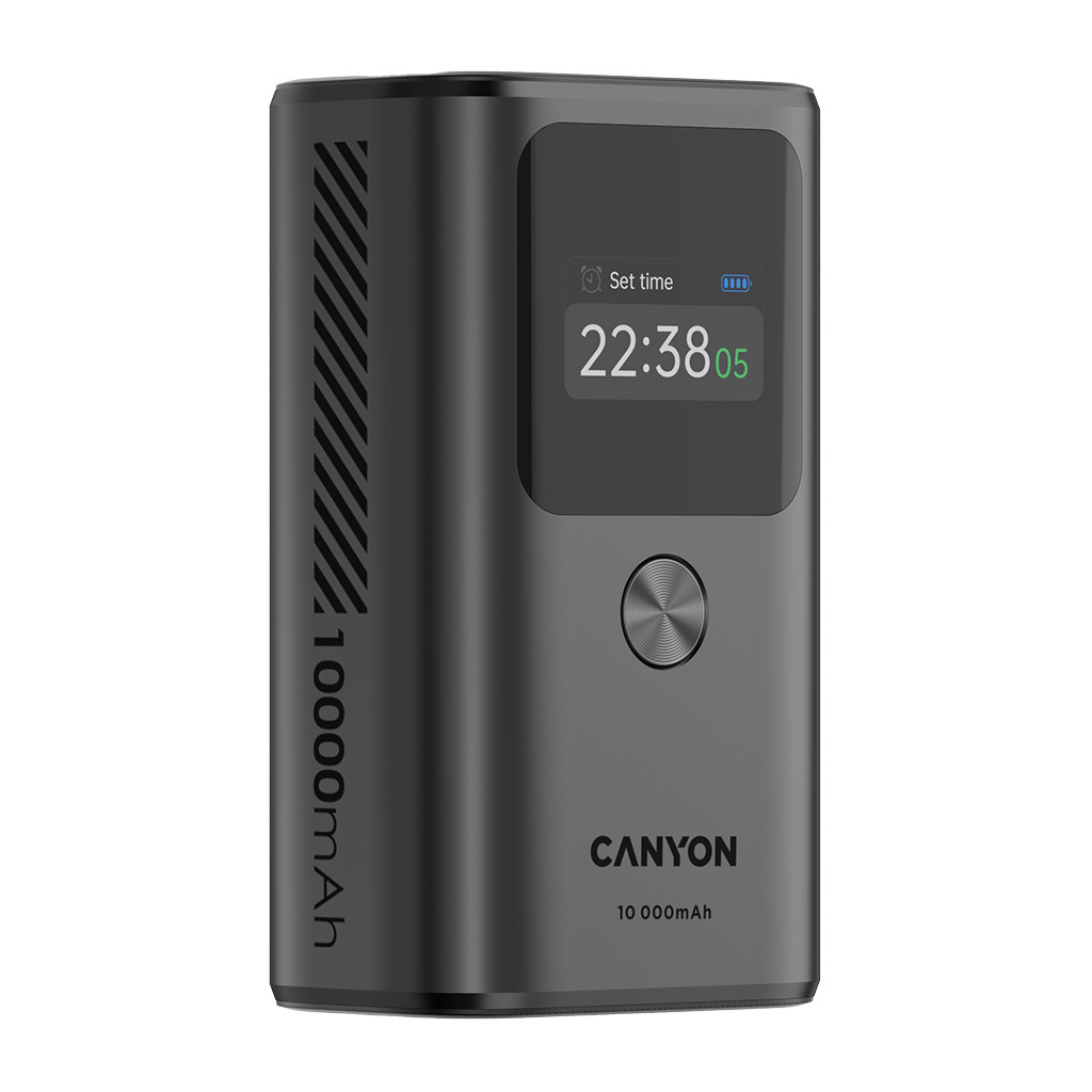 CANYON Prijenosna Baterija OnPower 130 - 10000mAh, TFT Ekran, 30W Punjenje - Image 2