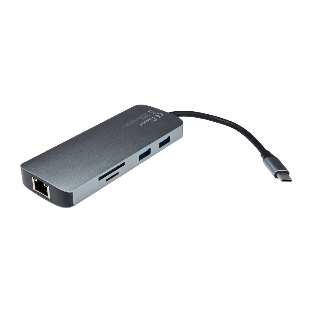 Inter-Tech USB-C Adapter 7-u-1 - Višenamjenski Hub sa HDMI i USB portovima