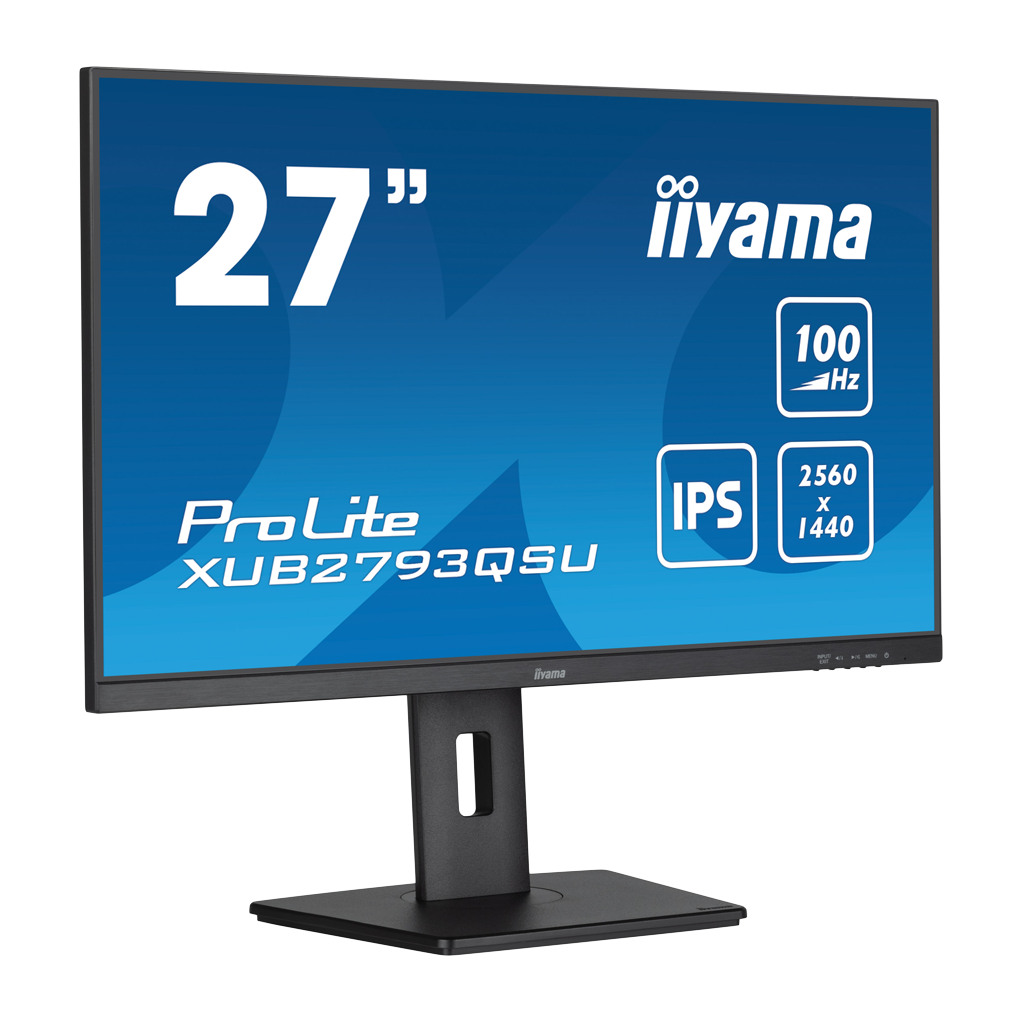 IIYAMA Monitor ProDisplay 27" XUB2793QSU-B7 - QHD IPS, 100Hz, 1ms, USB Hub - Image 3