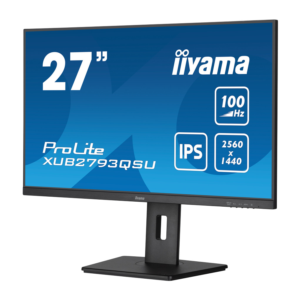 IIYAMA Monitor ProDisplay 27" XUB2793QSU-B7 - QHD IPS, 100Hz, 1ms, USB Hub - Image 4