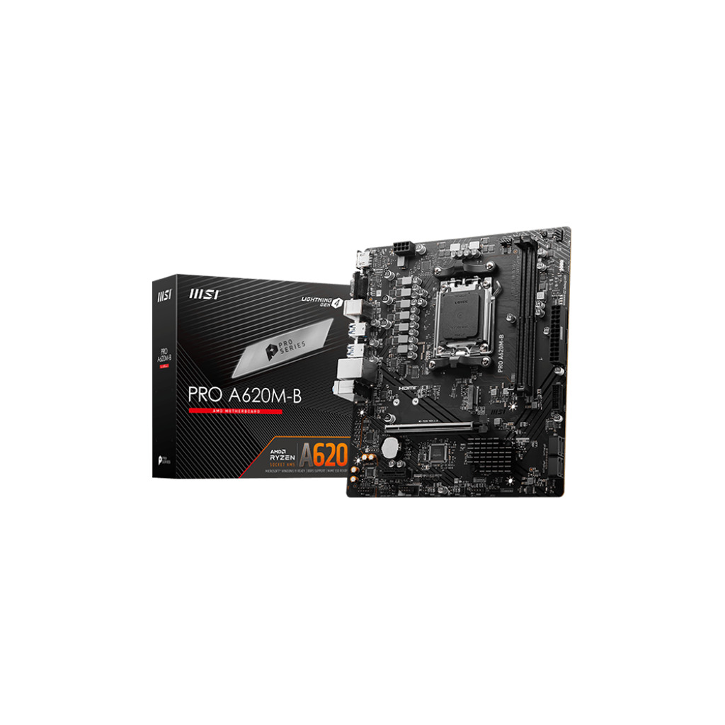 MSI Matična Ploča PRO A620M-B - AM5 Socket, DDR5, HDMI/VGA, mATX Format - Image 2