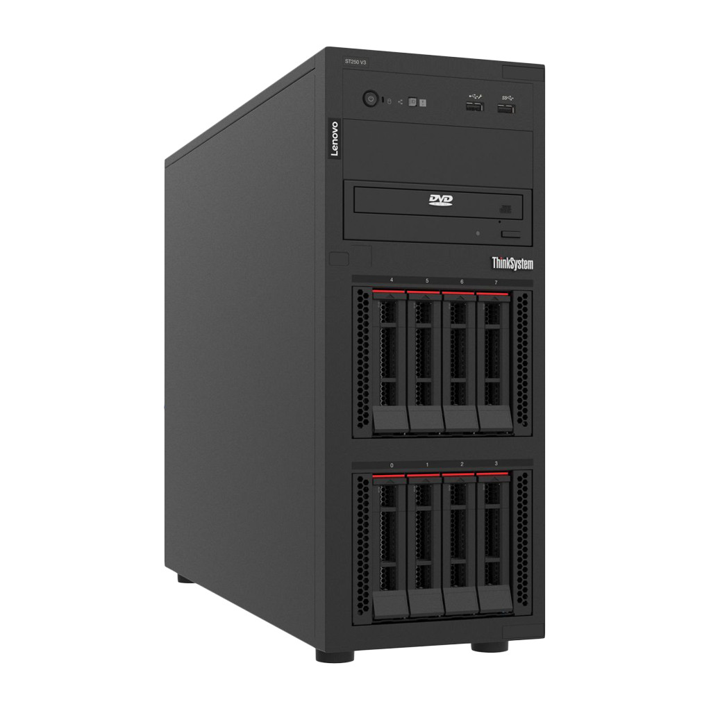 Lenovo ThinkSystem ST250 v3 Server - Xeon E-2468, 32GB RAM, 2.5" Hot-Swap - Image 2