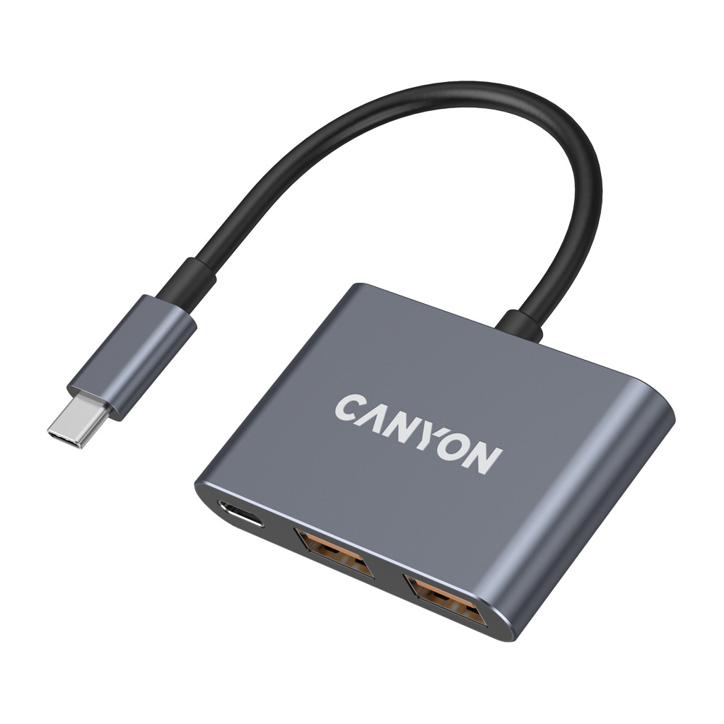 CANYON hub DS-3 3in1 USB-C Dark Grey