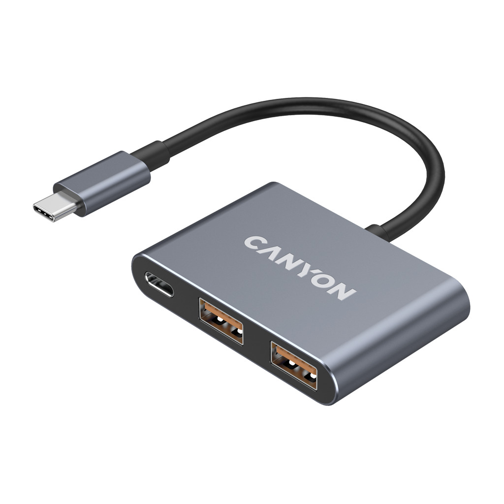 CANYON hub DS-3 3in1 USB-C Dark Grey - Image 2