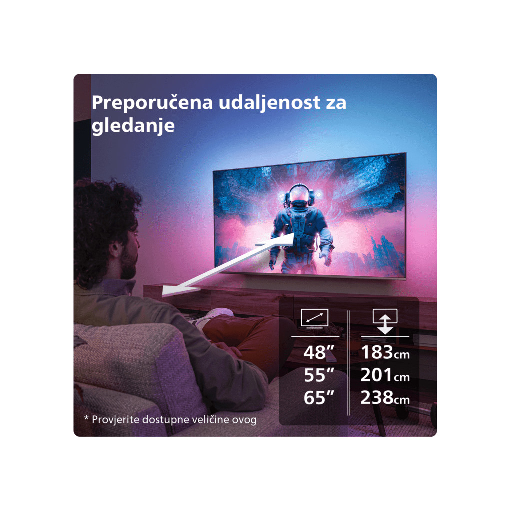 Philips 65''OLED769 4K TitanAmbilight s 3 strane; 2.1 HDMI; P5 AI perfect; panel 120 HZ - Image 7