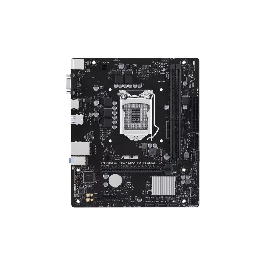 ASUS MB PRIME H510M-R R2.0-SIIntel H470, LGA1200, micro ATXPCIe 4.0, VGA, HDMI, 2xDDR4, - Image 2