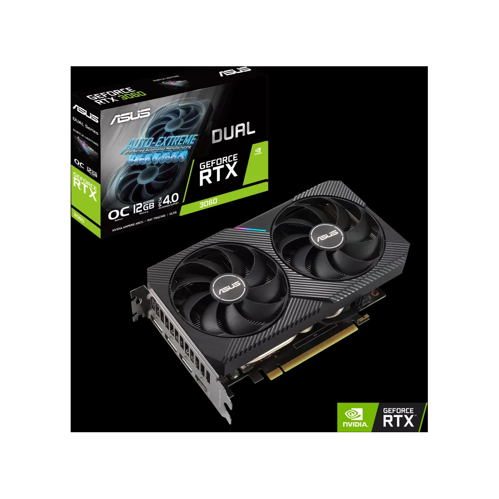 ASUS VGA DUAL-RTX3060-O12G-V2NVIDIA GeForce RTX 306012GB GDDR6 192bit;HDMI,3xDP