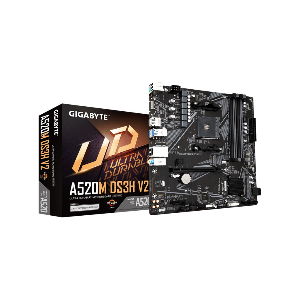 GIGABYTE MB A520M DS3H V2 1.0AMD A520,AM4,4xDDR4;M2RAID,HDMI,DP,mATX - Image 2