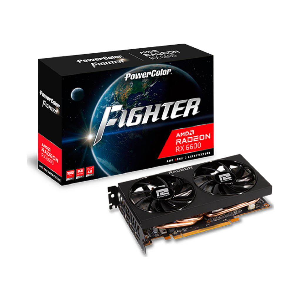 POWER COLOR AXRX6600 8GBD6-3DHFighter AMD Radeon RX66008GB GDDR6 128bit;HDMI,3xDP