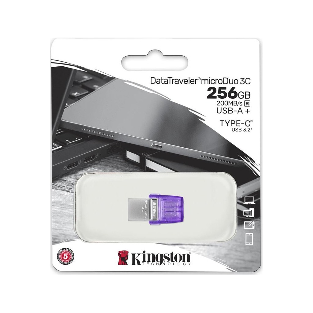 USB memorija Kingston 256GB DataTraveler microDuo 3 Type-C - Image 6