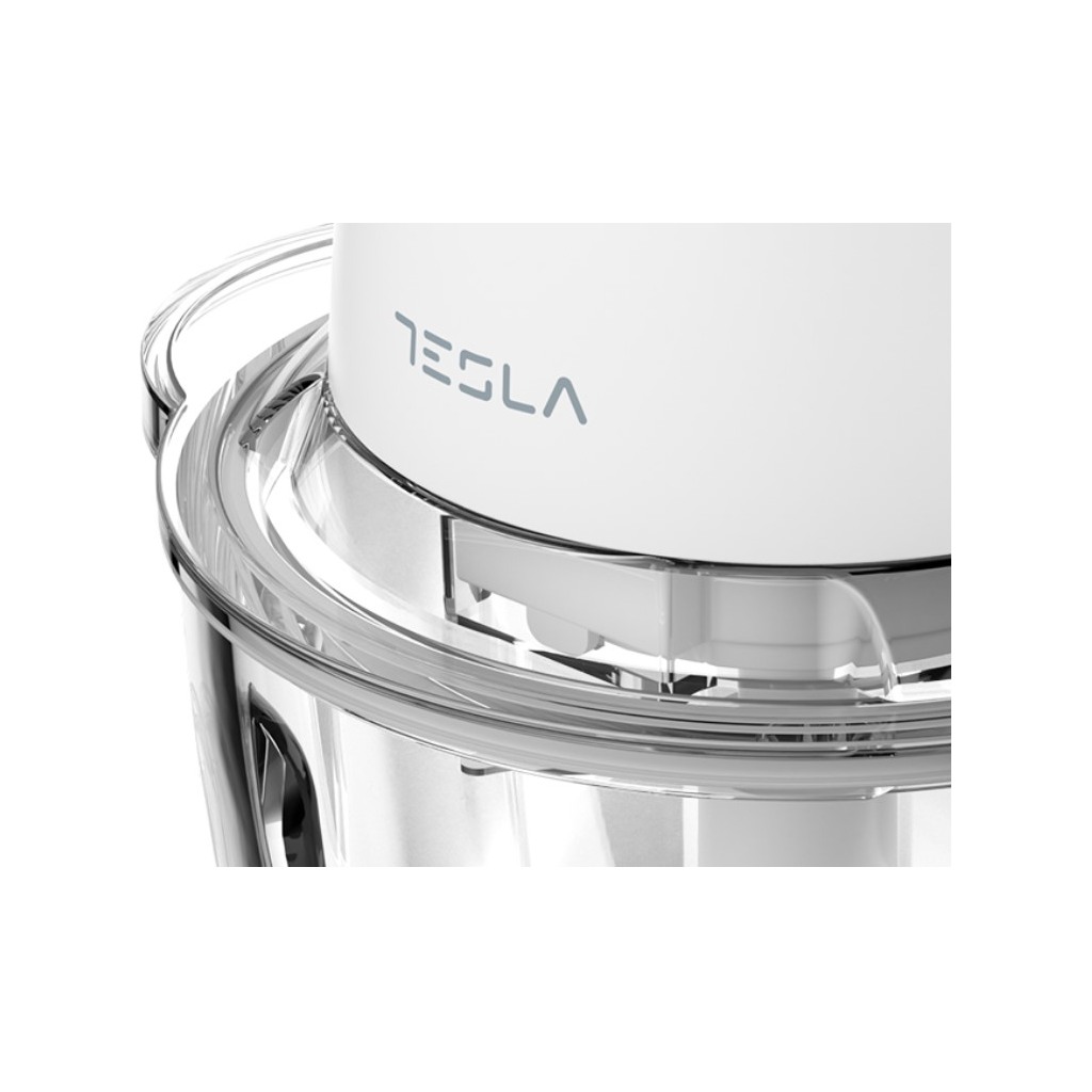 TESLA Sjeckalica FC302WSnaga 400 W; Kapacitet 1 L; 4 inox oštrice na 2 nivoa; staklena pos - Image 4