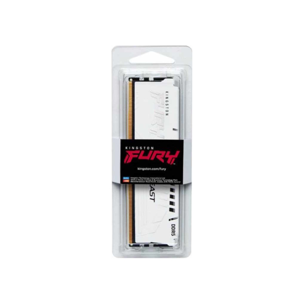 Kingston 16GB 5200MHz DDR5 W.White, Fury Beast (1x16GB)CL40, XMP 3.0 Ready, - Image 4