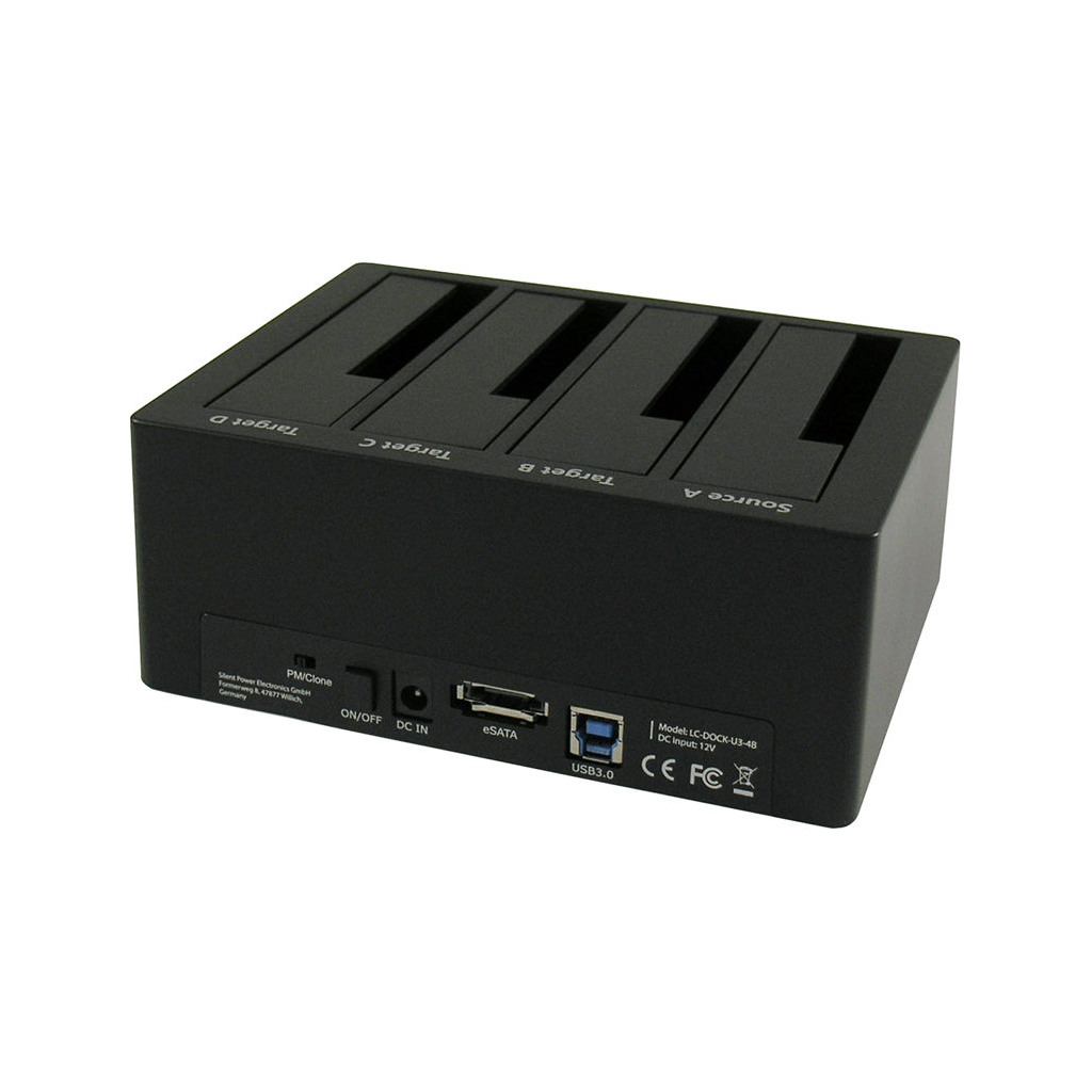 LC-Power LC-DOCK-U3-4BHDD docking station2,5"/3,5" SATA HDDs/SSDs - Image 2