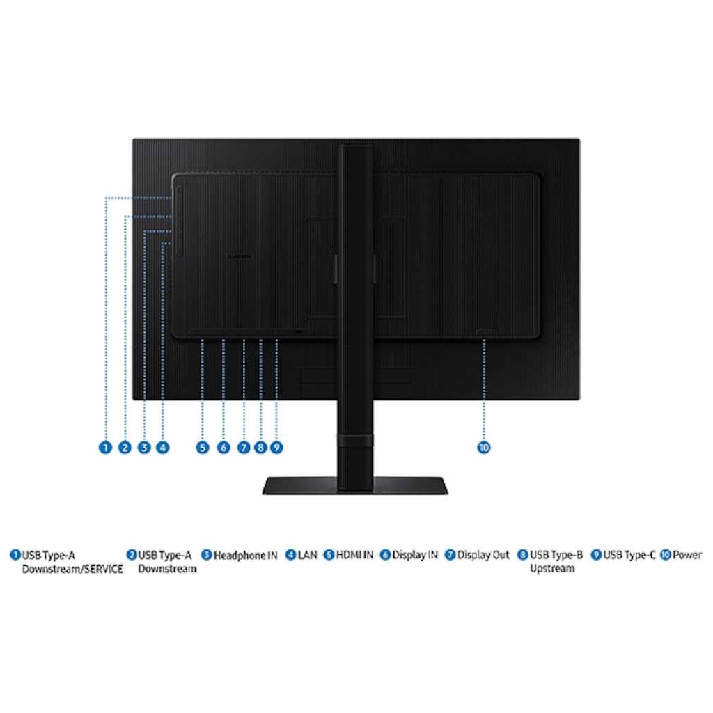 Samsung monitor ViewFinity S6QHD, 24", IPS 1000:1, 100Hz350cd, 5ms, HDMI, DP, 3xUSB, USB-C - Image 4