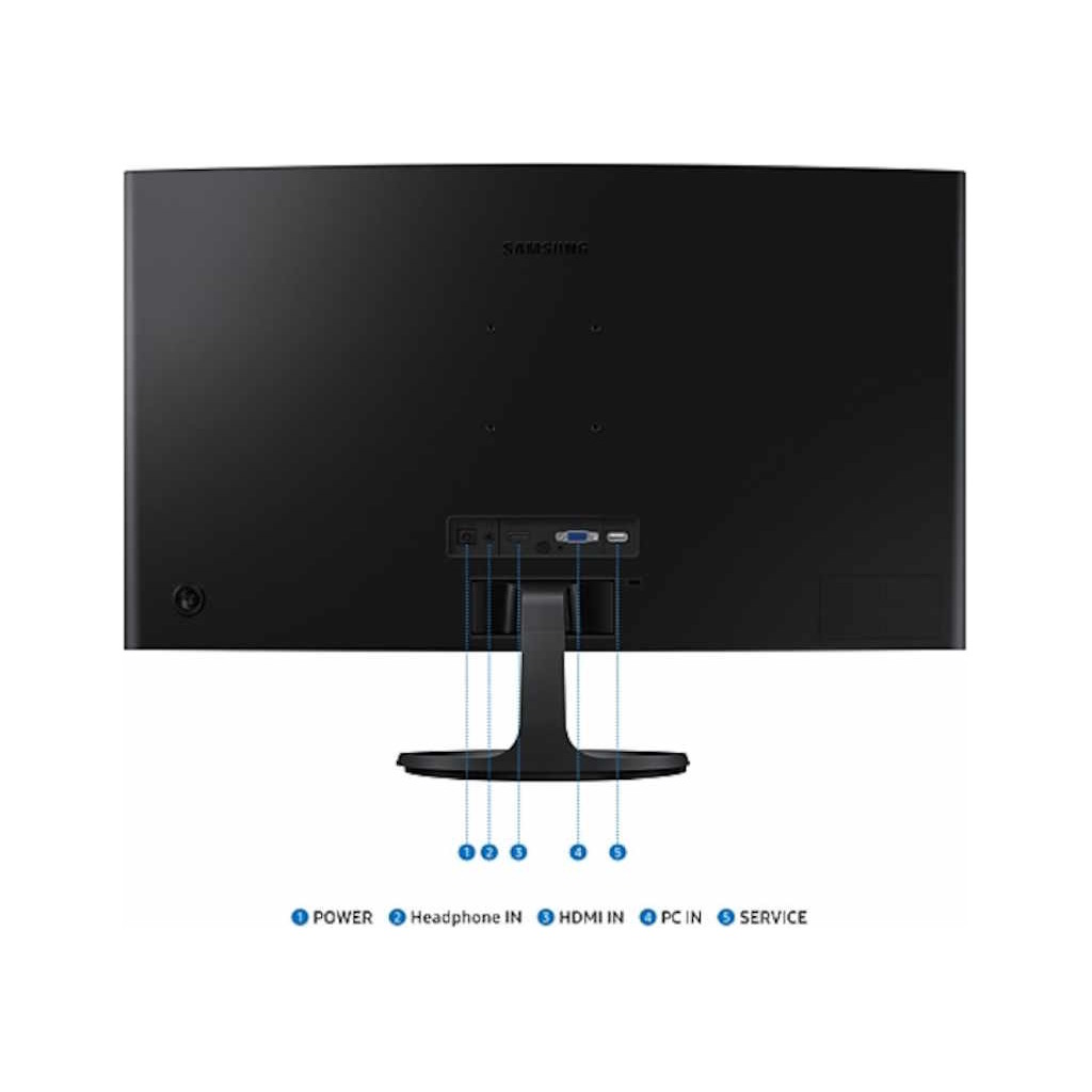 27''FHD Zakrivljeni Monitor S3VA, 1920x1080, 75Hz, 3000:14ms, 250cd, HDMI, VGA, Tilt, VESA 75x75 - Image 3