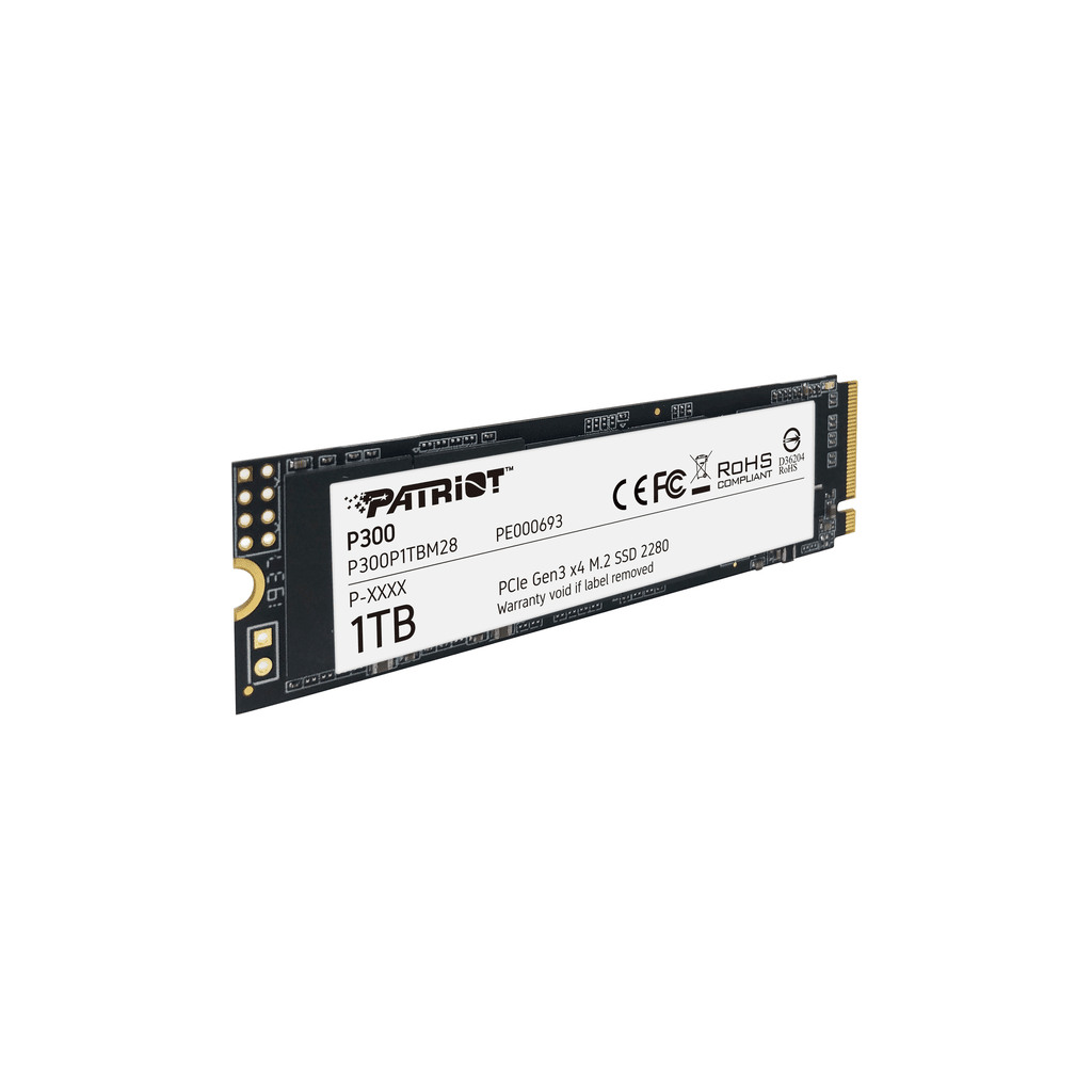 Patriot SSD 1TB M.2;P300 M.2 PCIe Gen 3 x4;up to R/W : 1700/1100MB/s