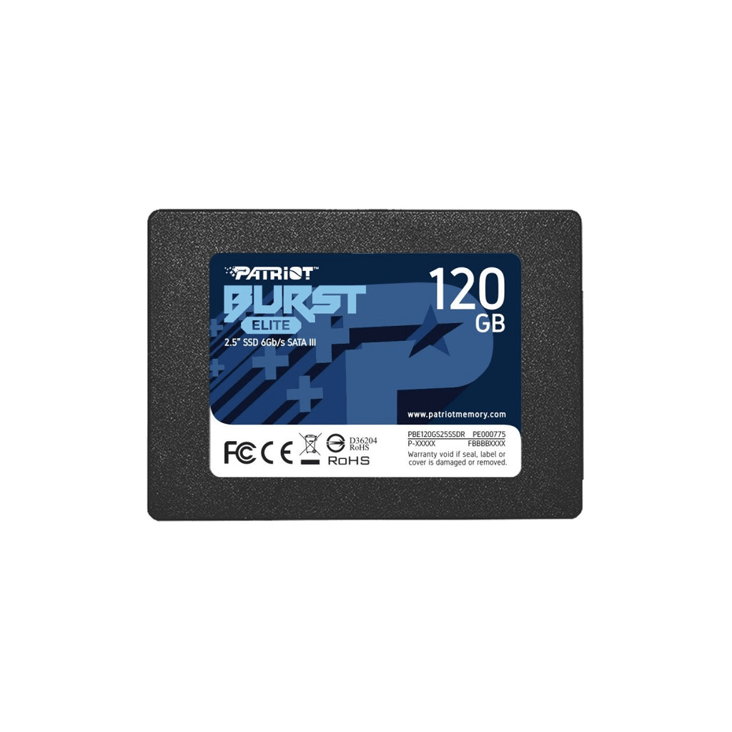 Patriot SSD 120GB 2.5'';SATA3, Burst Elite;up to R/W : 450/320MB/s;