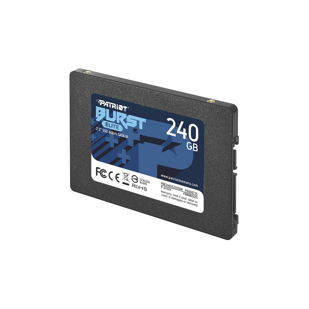 Patriot SSD 240GB 2.5'';SATA3, Burst Eliteup to R/W : 450/320MB/s;