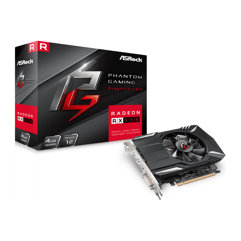 ASROCK Phantom Gaming RX550 4GAMD Radeon RX 5504GB GDDR5 128bit;DVI,HDMI,DP - Image 2