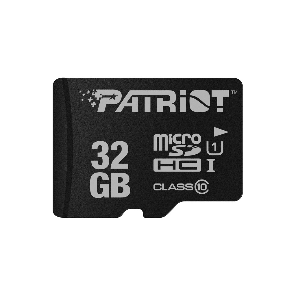 Patriot microSD 32GB;UHS-I, SDXC, U1, C10;up to 80MB/s read