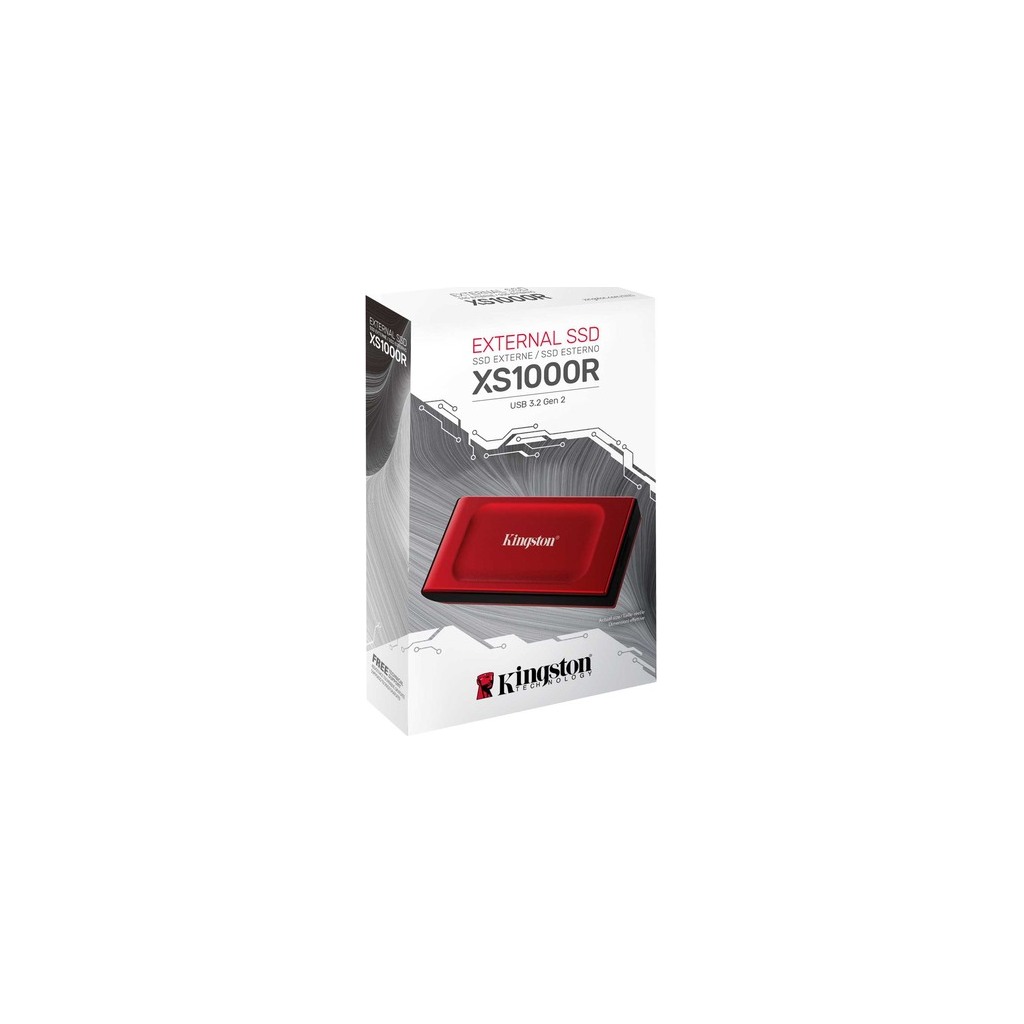 Kingston Ext SSD 1TB USB-C REDXS1000, R/W:1050/1000MBs - Image 2