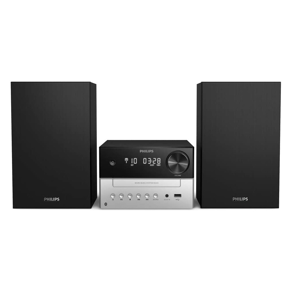 Philips Mini linija TAM3205/12CD; MP3-CD; USB; FM; BT;RMS 18W; alarm; LED zaslon; daljinski