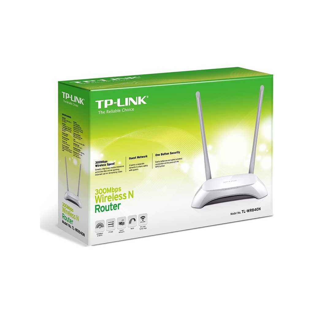 TP-Link TL-WR840N 300 MbpsWireless N Speed Router - Image 2