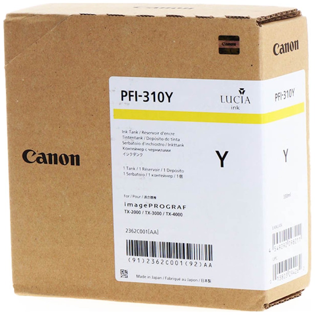 Tinta CANON PFI-310 Yellow