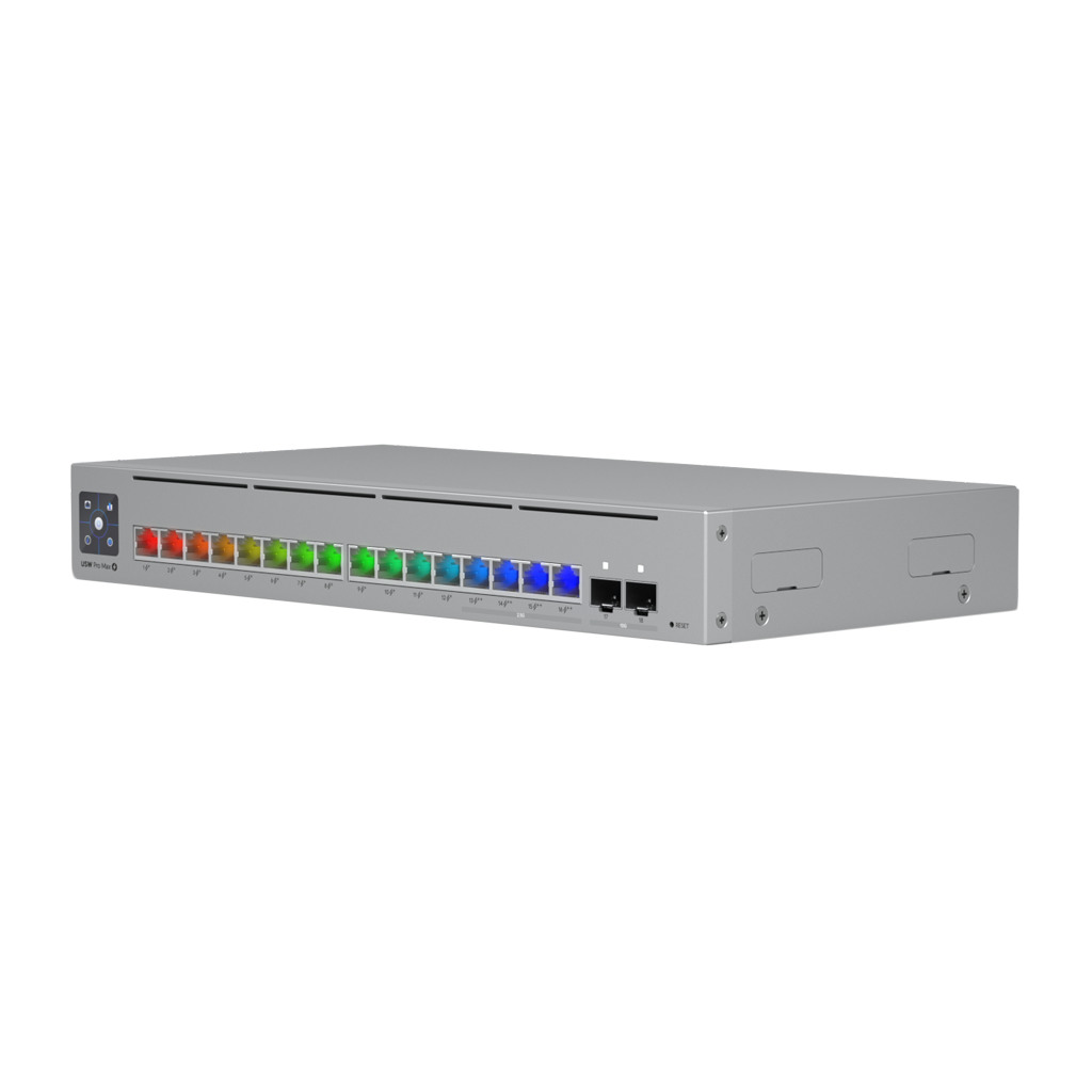 Ubiquiti Mrežni Switch Layer 3 - 16 Portova, 2.5GbE PoE++, SFP+ 10G USW-PRO-MAX-16-POE-EU - Image 2