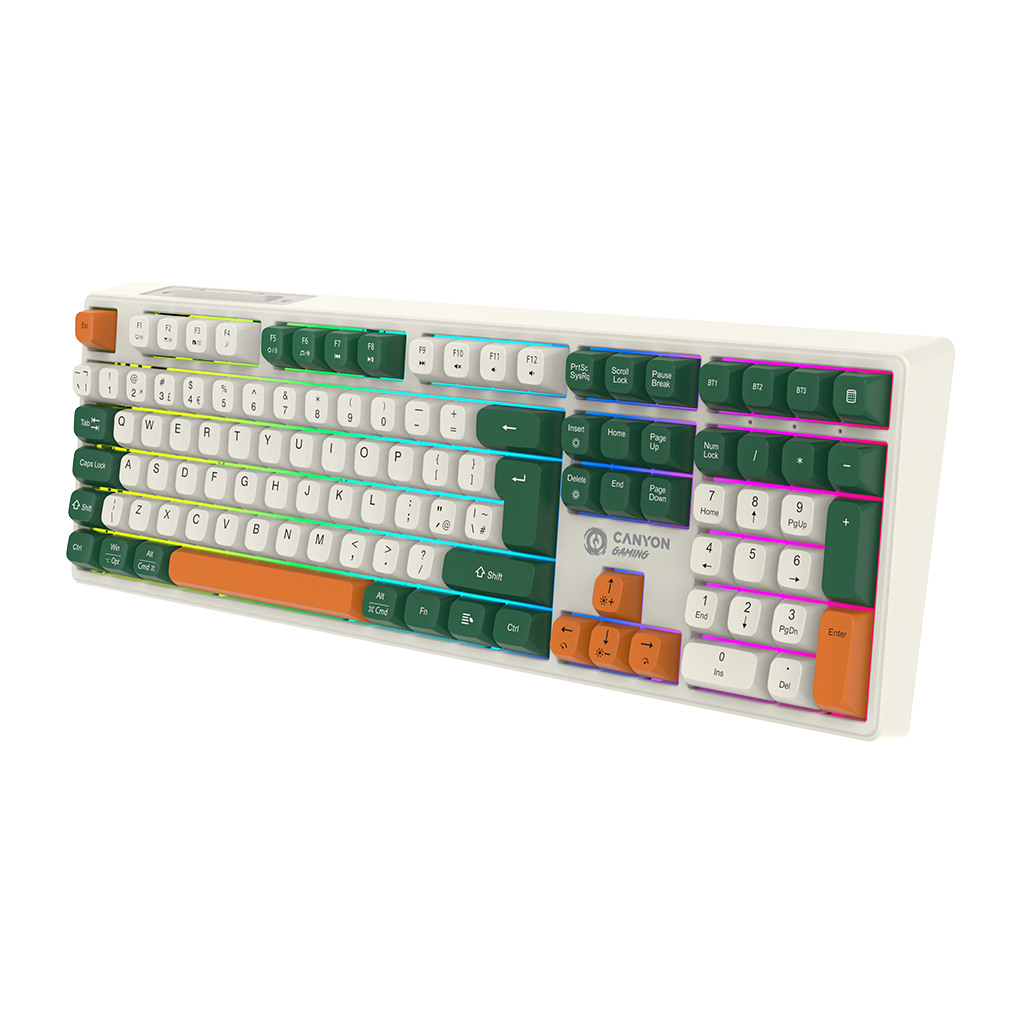 CANYON Bežična Mehanička Tastatura Shadder GKW-11 - RGB, Bijela - Image 3