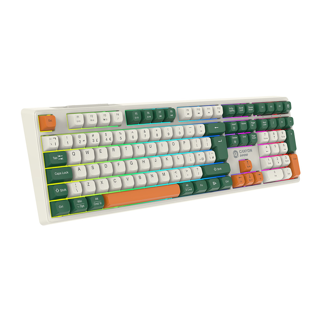 CANYON Bežična Mehanička Tastatura Shadder GKW-11 - RGB, Bijela - Image 4