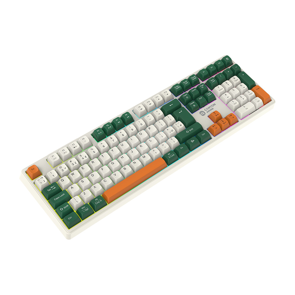 CANYON Bežična Mehanička Tastatura Shadder GKW-11 - RGB, Bijela - Image 6