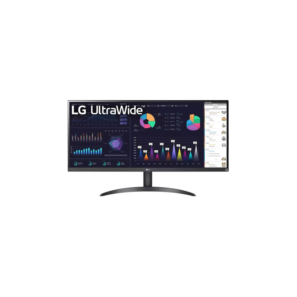 LG 34" UltraWide 34WQ500-BIPS, 2560x1080, 400cd, 5msHDMI, DP, USB Type-C, Tilt, VESA100x100