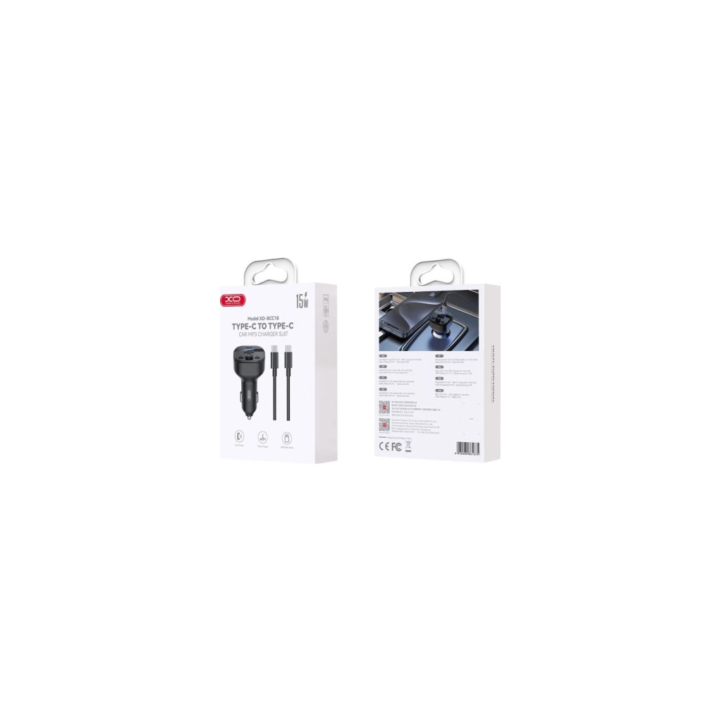 XO BCC18 FM Transmitter Bluetooth + Car charger - Image 5