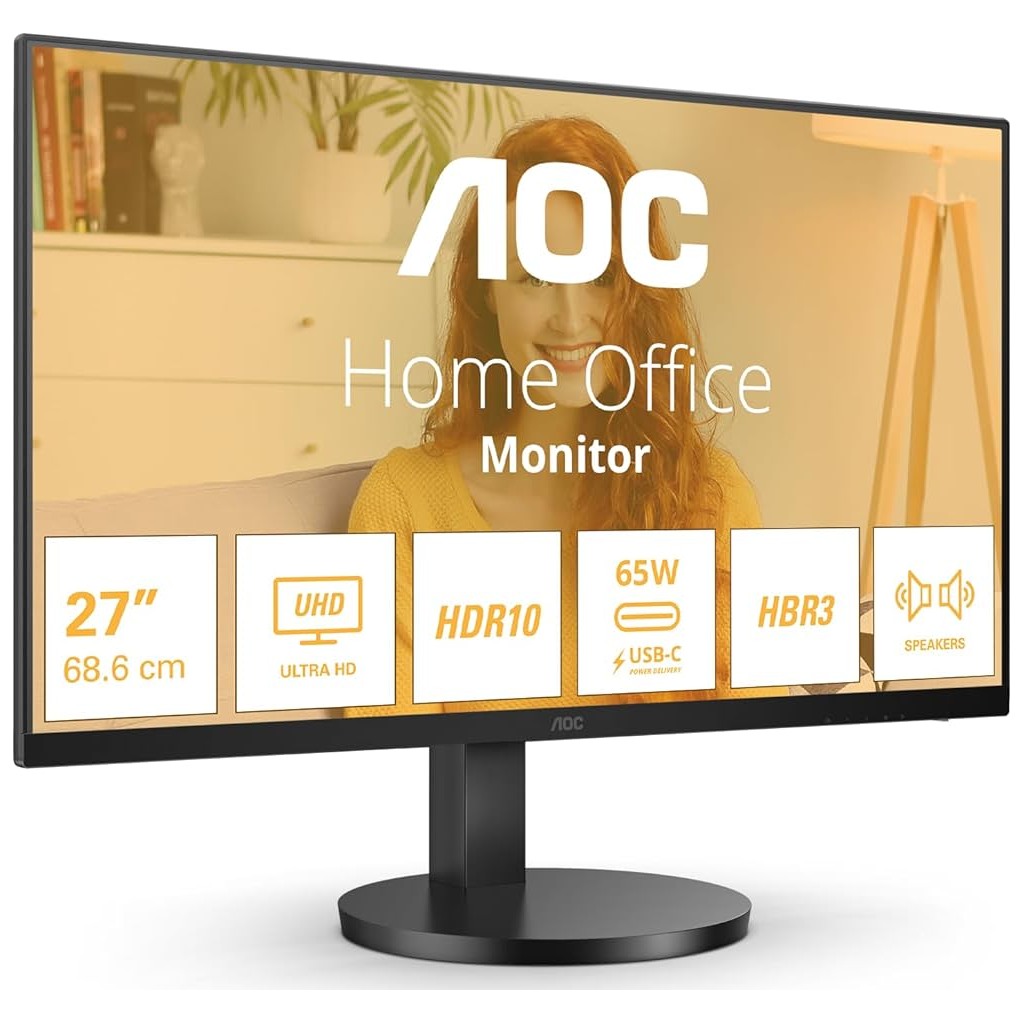 AOC Monitor U27B3CF - 27" 4K UHD IPS Ekran sa USB-C i 10-bit bojama