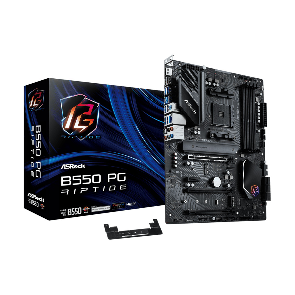 ASROCK MB B550 PG RIPTIDEAMD B550, AM4, 4xDDR4, 2xM.26xSATA3, HDMI, RAID