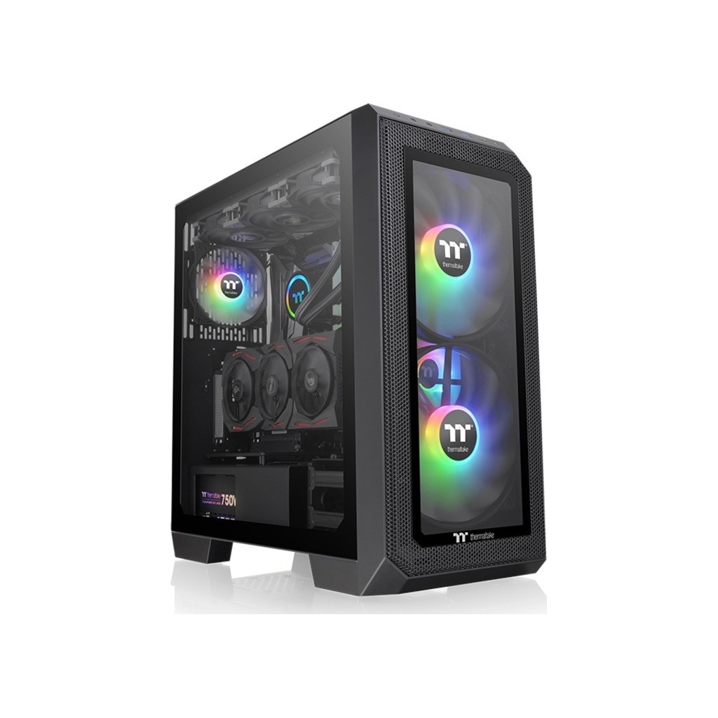 Thermaltake View 300 MX Mid tower, tempered glass 2x 200mm ARGB PWM fan, 1x 120mm ARGB