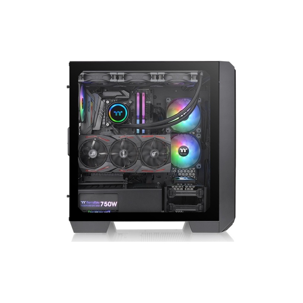 Thermaltake View 300 MX Mid tower, tempered glass 2x 200mm ARGB PWM fan, 1x 120mm ARGB - Image 3