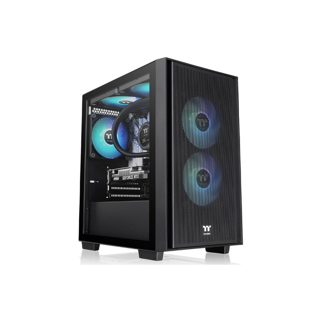 Thermaltake Versa H16 TG ARGB Micro Tower Case, mATX,TG panel, 3x 120mm ARGB fans