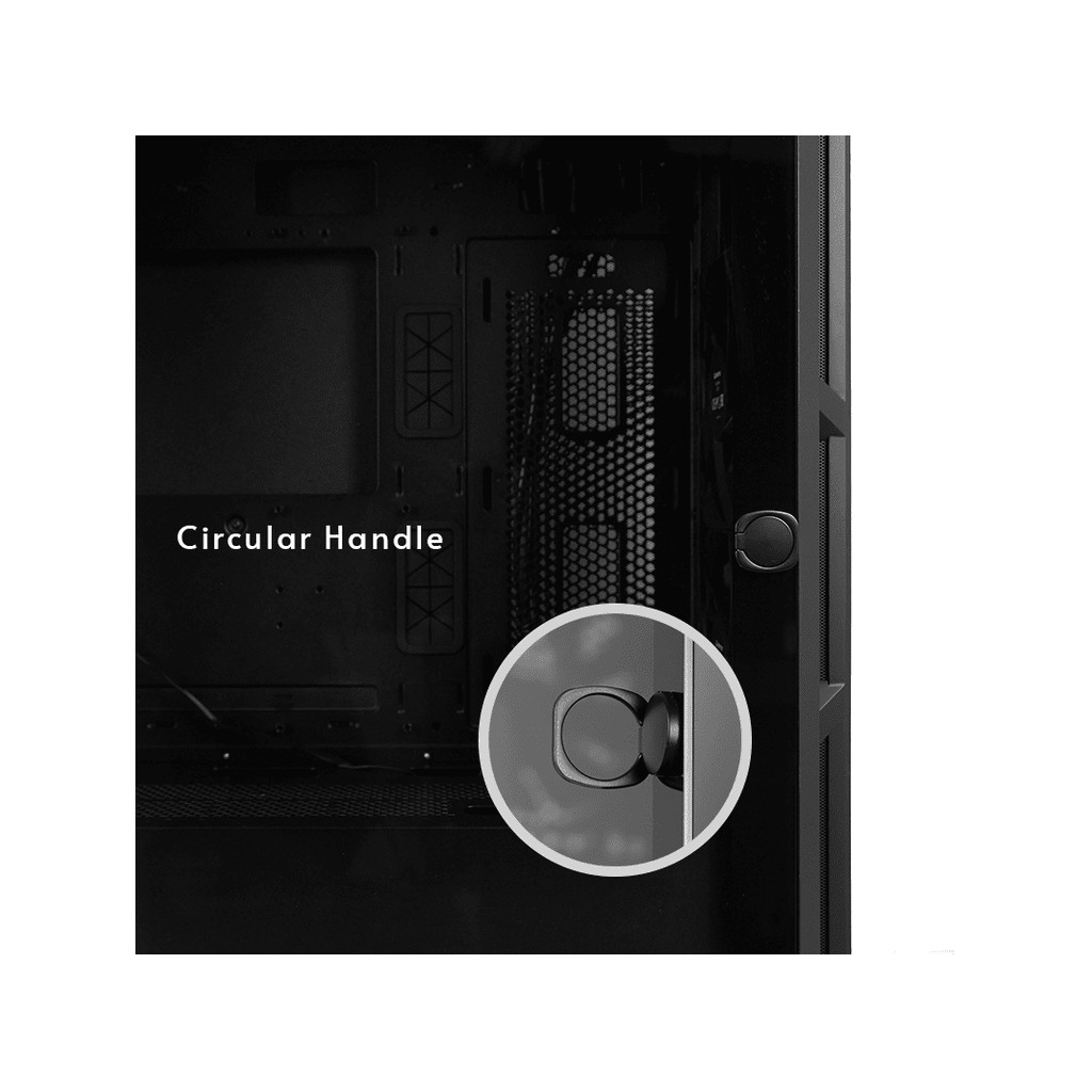 Chieftec Apex Air Case3x140mm PWM fans, E-ATXmesh front, tempered glass side - Image 4