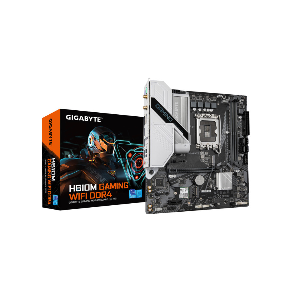 Gigabyte H610M Gaming WF DDR4LGA 1700; 2xDDR4; 2xM.2,4xSATA6xUSB; 2xDP, 1xHDMI; mATX